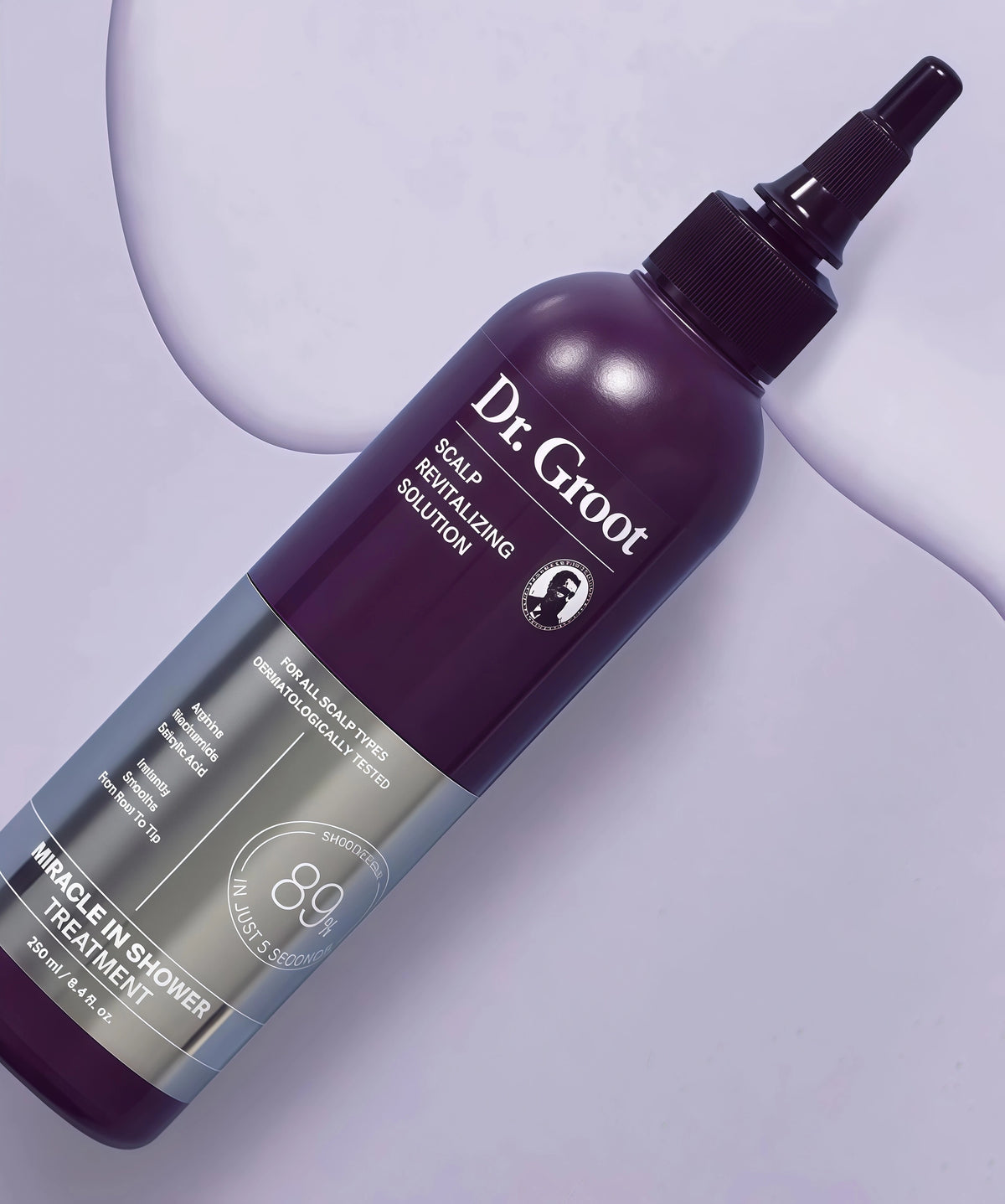 Dr. Groot Miracle in Shower Moisturizing Treatment for Hair Loss, Korean Hair Care Rinse, Rosemary Oil for Smooth, Healthier-Looking Hair in 5 Seconds, Scalp Revitalizing Solution