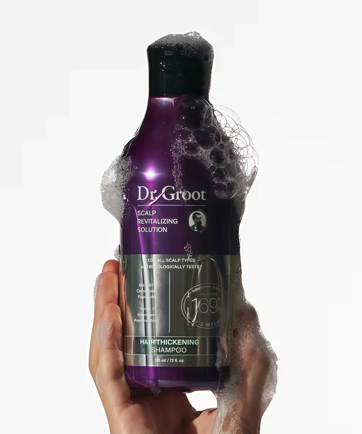 Dr. Groot Hair Thickening Shampoo, Korean Hair Care with Biotin, Rosemary Oil to Help Volumize Thinning, Damaged Hair, Hydrate Hair and Scalp, Biotin Shampoo, Scalp Revitalizing Solution