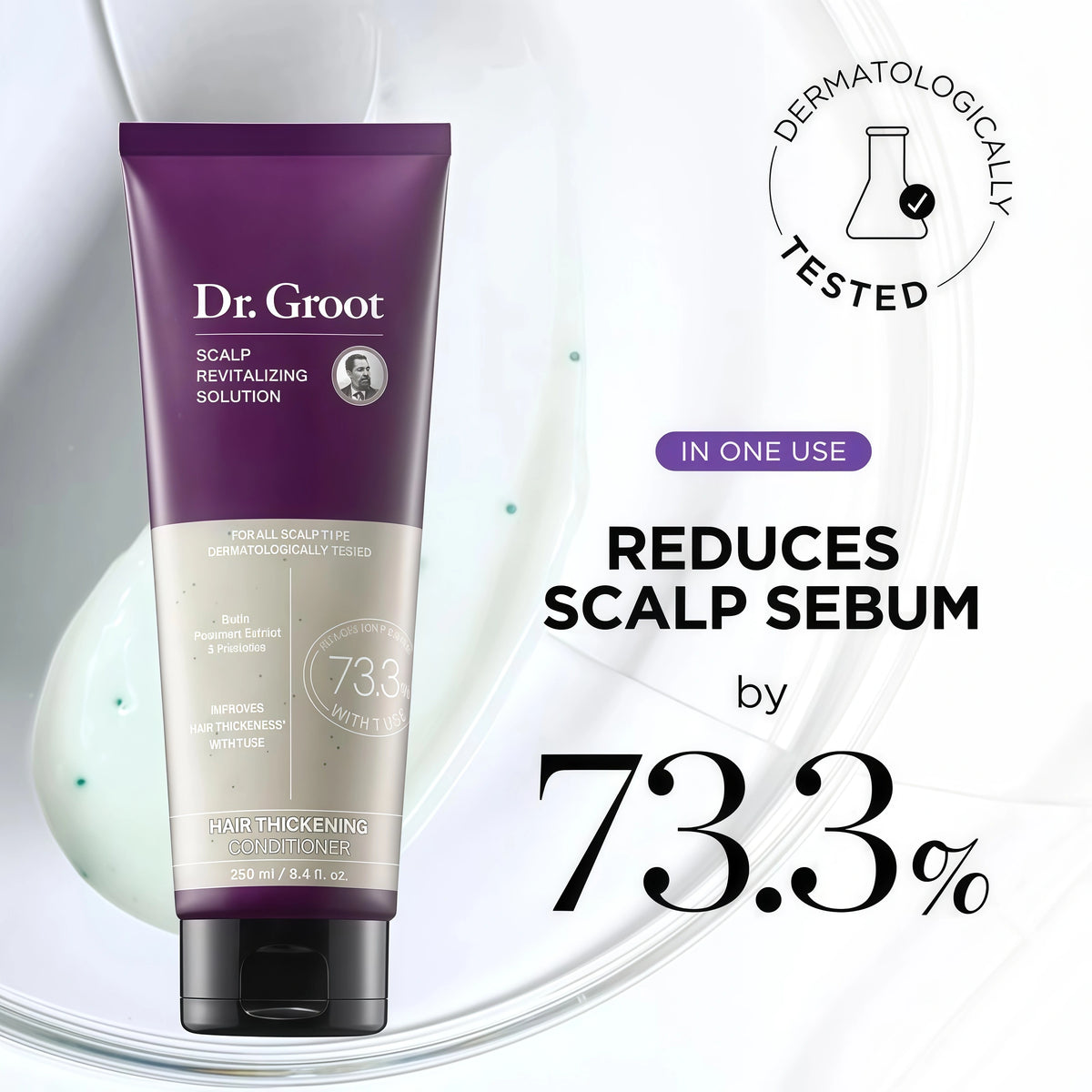 Dr. Groot Thickening Serum, Shampoo, Conditioner, and Scalp Treatment Set for Hair Loss – Clinical Results with Biotin and Rosemary for Hair Thinning, Shedding, Scalp Repair and Treatment